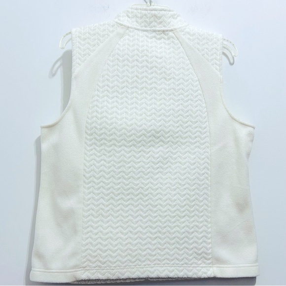 Croft & Barrow Women’s White Sleeveless Jacket Vest - Picture 6 of 8